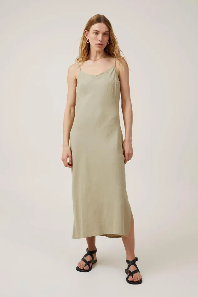 Haven Slip Midi Dress Desert Sage Women Cotton On Dresses