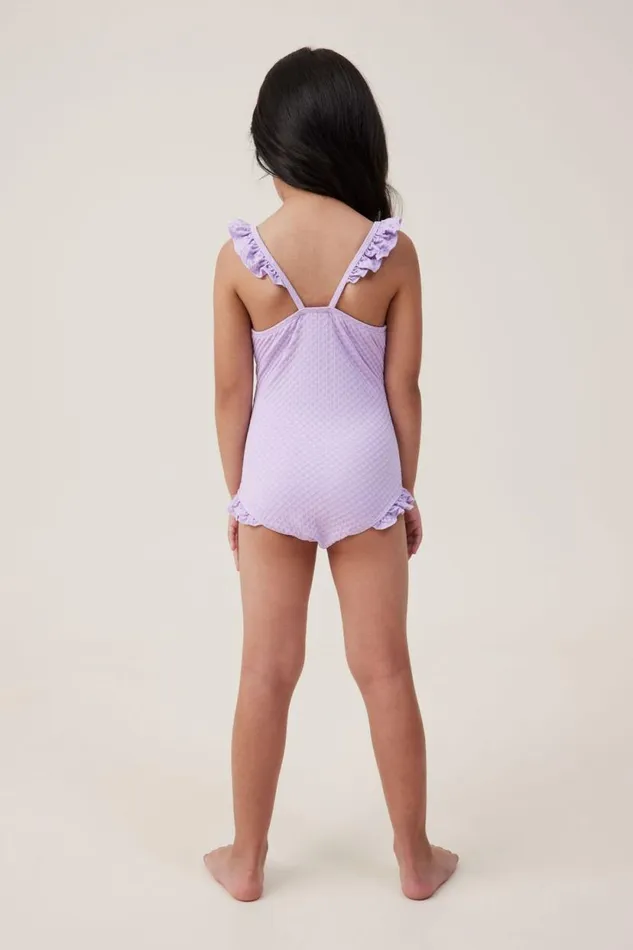 Heather One Piece Lilac Drop Girls Cotton On Swimwear Heather One Piece Lilac Drop Girls Cotton On Swimwear