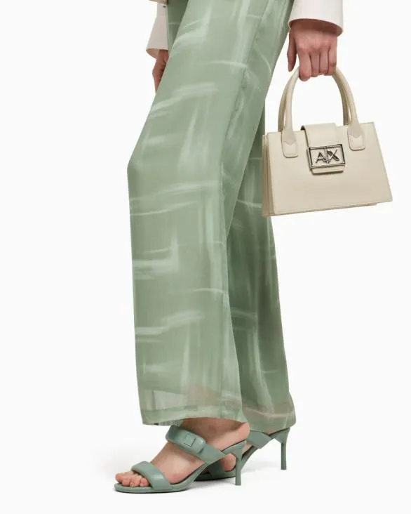Heeled Sandals With Two Straps Green Women Armani Sandals Heeled Sandals With Two Straps Green Women Armani Sandals