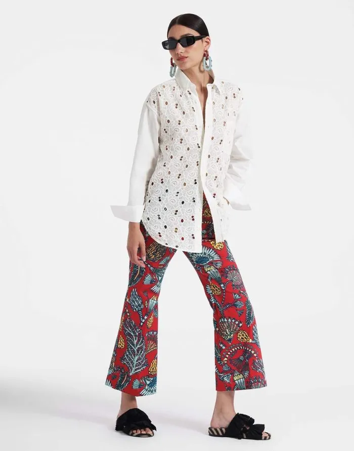 Hendrix Pants Sicomore Red Women La Double J Shorts and Pants Hendrix Pants Sicomore Red Women La Double J Shorts and Pants