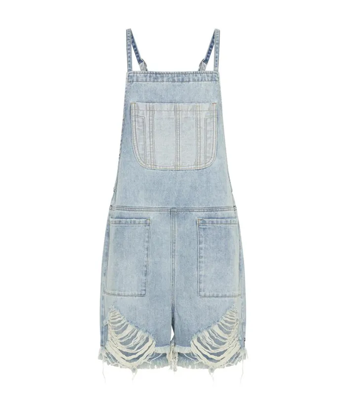 HENDRIXE PINI DENIM PLAYSUIT Women One Teaspoon Denim Jumpsuits HENDRIXE PINI DENIM PLAYSUIT Women One Teaspoon Denim Jumpsuits