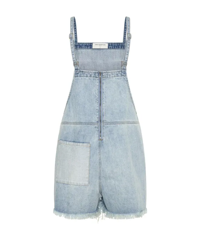 HENDRIXE PINI DENIM PLAYSUIT Women One Teaspoon Denim Jumpsuits HENDRIXE PINI DENIM PLAYSUIT Women One Teaspoon Denim Jumpsuits