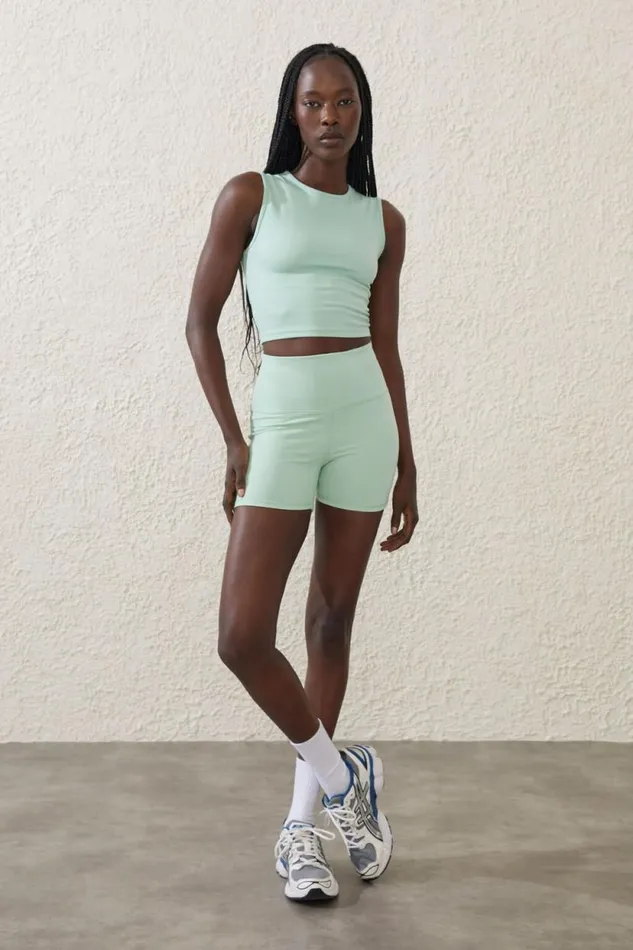 Highwaisted Shortie Short Oasis Green Women Cotton On Shorts