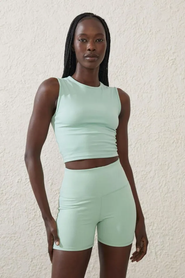 Highwaisted Shortie Short Oasis Green Women Cotton On Shorts Highwaisted Shortie Short Oasis Green Women Cotton On Shorts