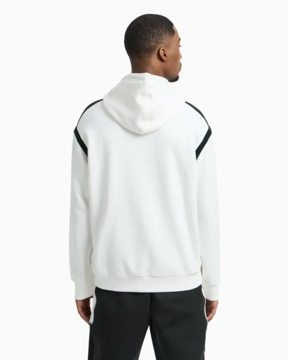 Hoodie With Maxi Logo On The Chest White Men Armani Sweatshirts Hoodie With Maxi Logo On The Chest White Men Armani Sweatshirts