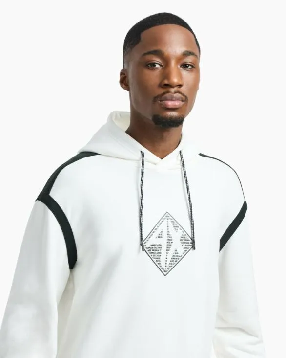 Hoodie With Maxi Logo On The Chest White Men Armani Sweatshirts Hoodie With Maxi Logo On The Chest White Men Armani Sweatshirts