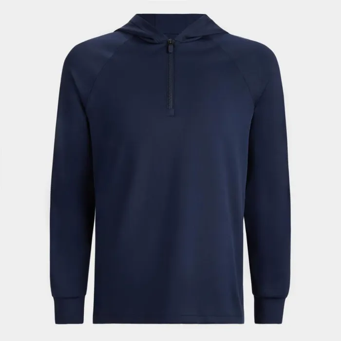 Hoodies and Tees Men GFORE DOUBLE KNIT BRUSHED BACK QUARTER ZIP HOODIE Twilight Hoodies and Tees Men GFORE DOUBLE KNIT BRUSHED BACK QUARTER ZIP HOODIE Twilight