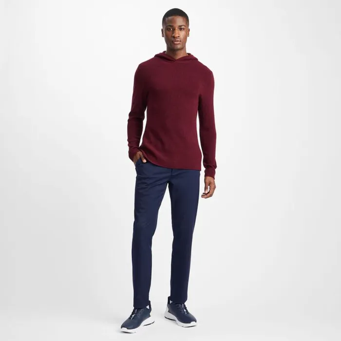 Hoodies and Tees Men GFORE WAFFLE STITCH MERINO WOOL HOODED SWEATER Rhubarb Hoodies and Tees Men GFORE WAFFLE STITCH MERINO WOOL HOODED SWEATER Rhubarb