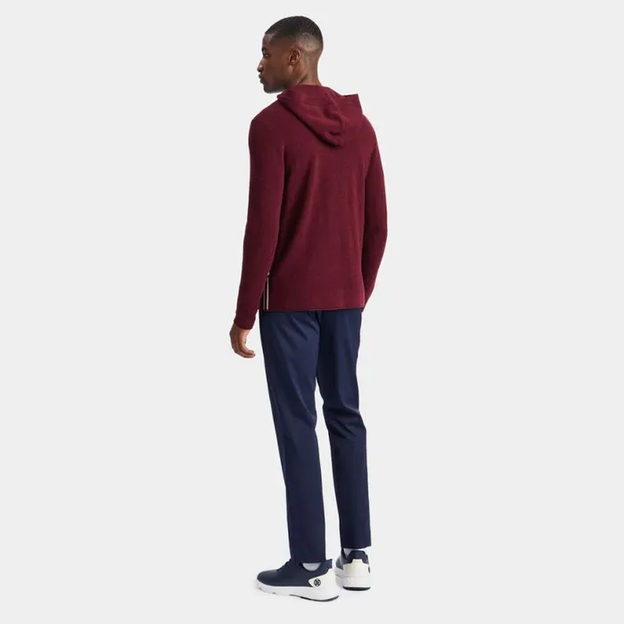 Hoodies and Tees Men GFORE WAFFLE STITCH MERINO WOOL HOODED SWEATER Rhubarb Hoodies and Tees Men GFORE WAFFLE STITCH MERINO WOOL HOODED SWEATER Rhubarb