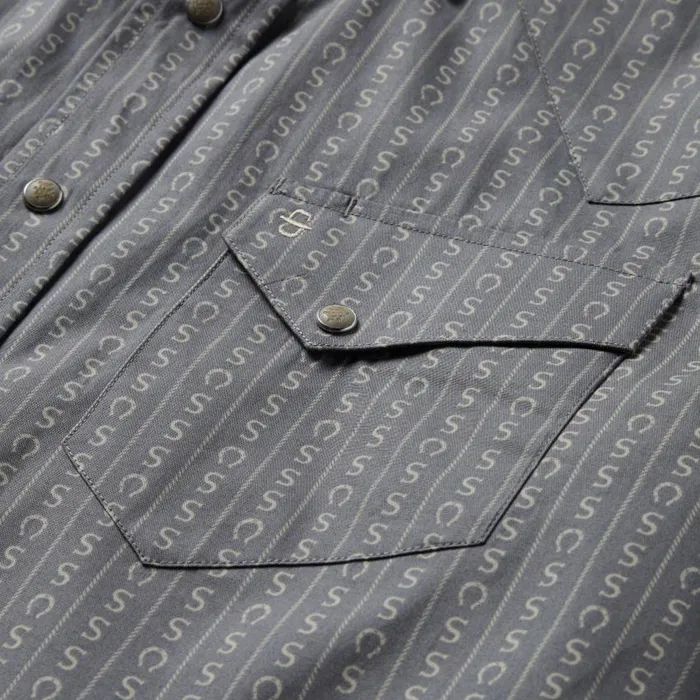 Horseshoe Stripe Print Shirt Horseshoe Stripe Print Shirt Men Stetson Classic Cut