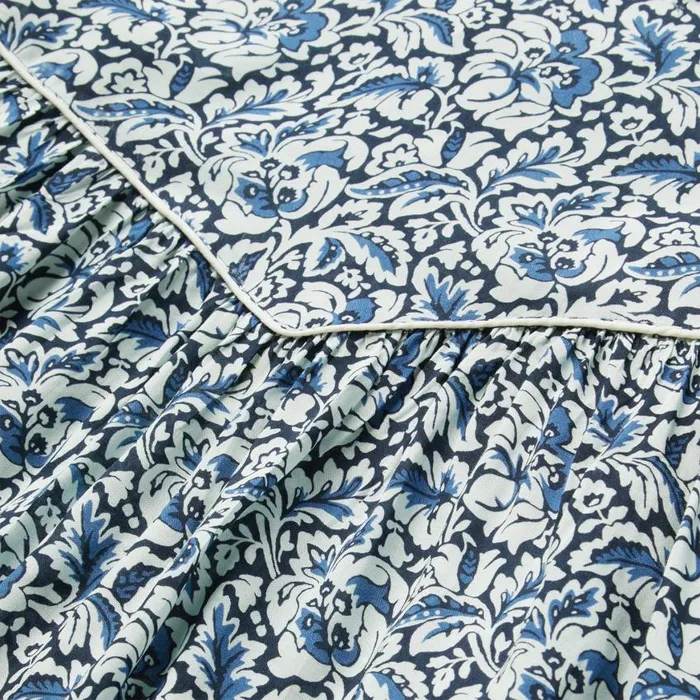 Indigo Tapestry Print Blouse Blue Women Stetson Blouses