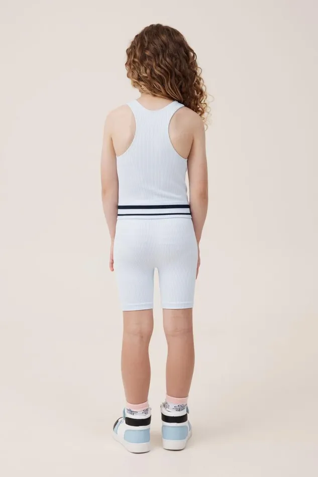 Isla Seamfree Bike Short Morning Bluein The Navy Stripe Girls Cotton On Shorts Skirts and Playsuits Isla Seamfree Bike Short Morning Bluein The Navy Stripe Girls Cotton On Shorts Skirts and Playsuits