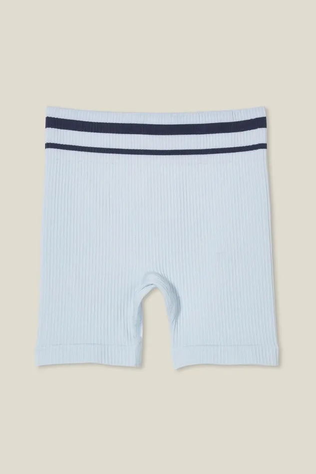 Isla Seamfree Bike Short Morning Bluein The Navy Stripe Girls Cotton On Shorts Skirts and Playsuits Isla Seamfree Bike Short Morning Bluein The Navy Stripe Girls Cotton On Shorts Skirts and Playsuits