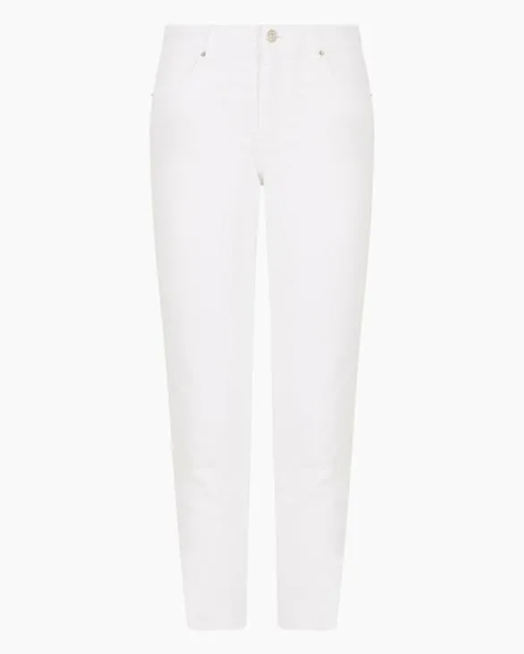 J01 Super Skinny Jeans With Chinese New Year Embroidery White Women Armani Denim J01 Super Skinny Jeans With Chinese New Year Embroidery White Women Armani Denim