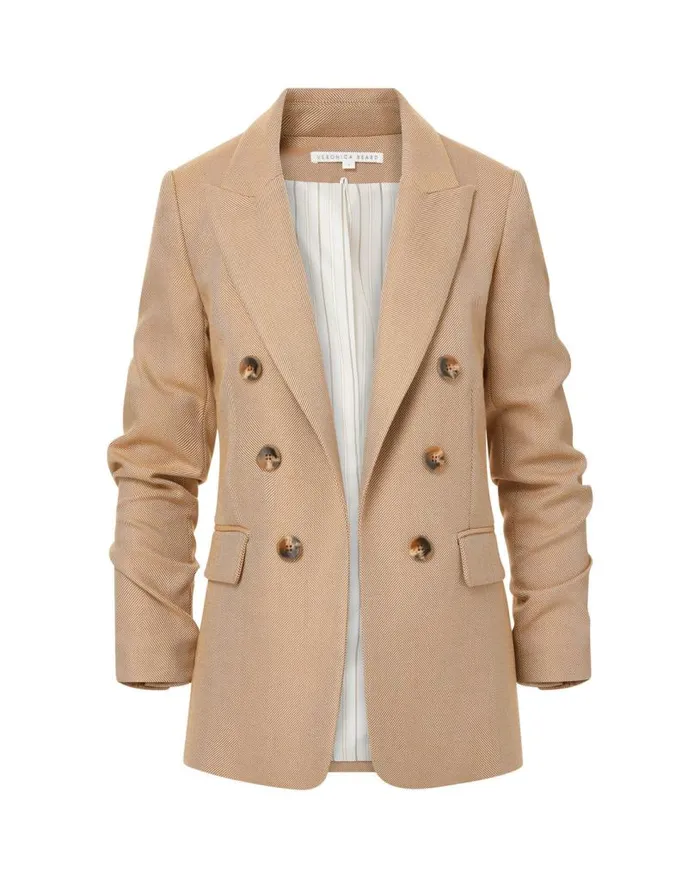 Jackets and Outerwear ShopJackets Veronica Beard Beacon Dickey Jacket Dark Camellight Camel