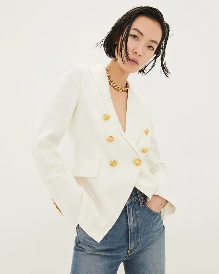 Jackets and Outerwear ShopJackets Veronica Beard Miller Linen Dickey Jacket White Jackets and Outerwear ShopJackets Veronica Beard Miller Linen Dickey Jacket White
