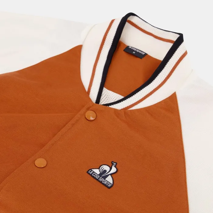 Jackets Men Le Coq Sportif Hritage Bomber Homme Apricot Orangemarshmallow
