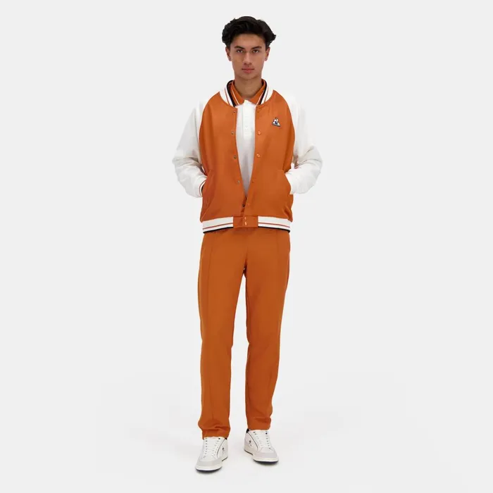Jackets Men Le Coq Sportif Hritage Bomber Homme Apricot Orangemarshmallow