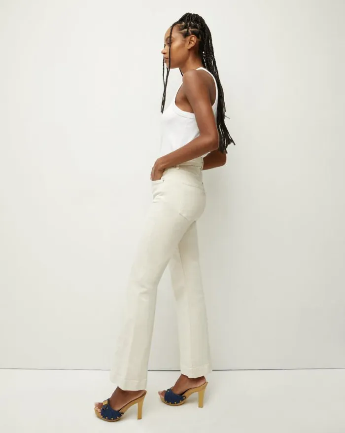 Jeans Shop Veronica Beard Carson KickFlare Jean Extended Ecru