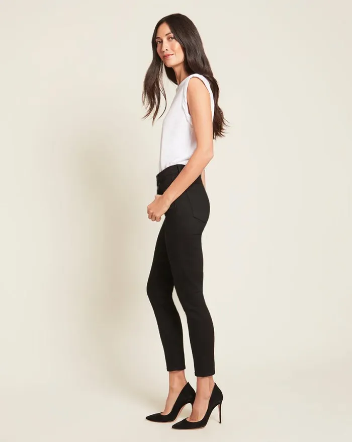 Jeans Shop Veronica Beard Debbie Skinny Jean AnkleCrop Onyx