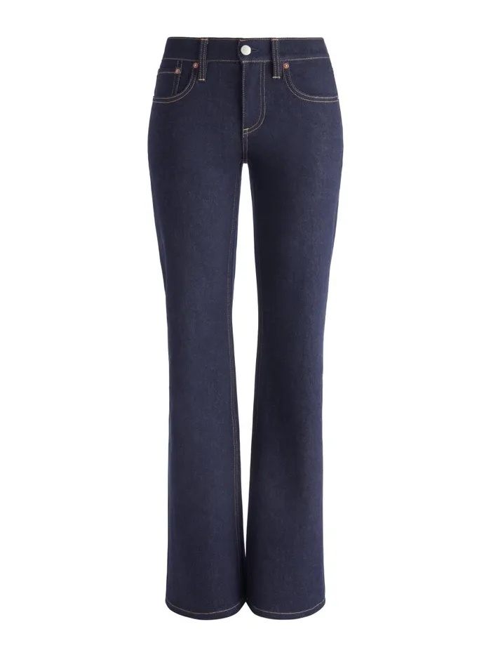 Jeans Women Alice Olivia BODIE LOW RISE BOOTCUT JEAN Dark Rinse