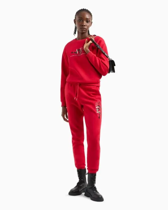 Jogger Pants Red Women Armani Matching Sets Jogger Pants Red Women Armani Matching Sets
