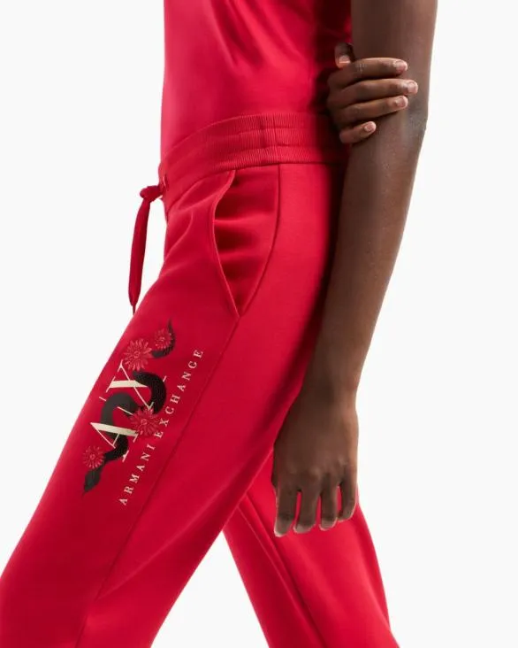 Jogger Pants Red Women Armani Matching Sets Jogger Pants Red Women Armani Matching Sets