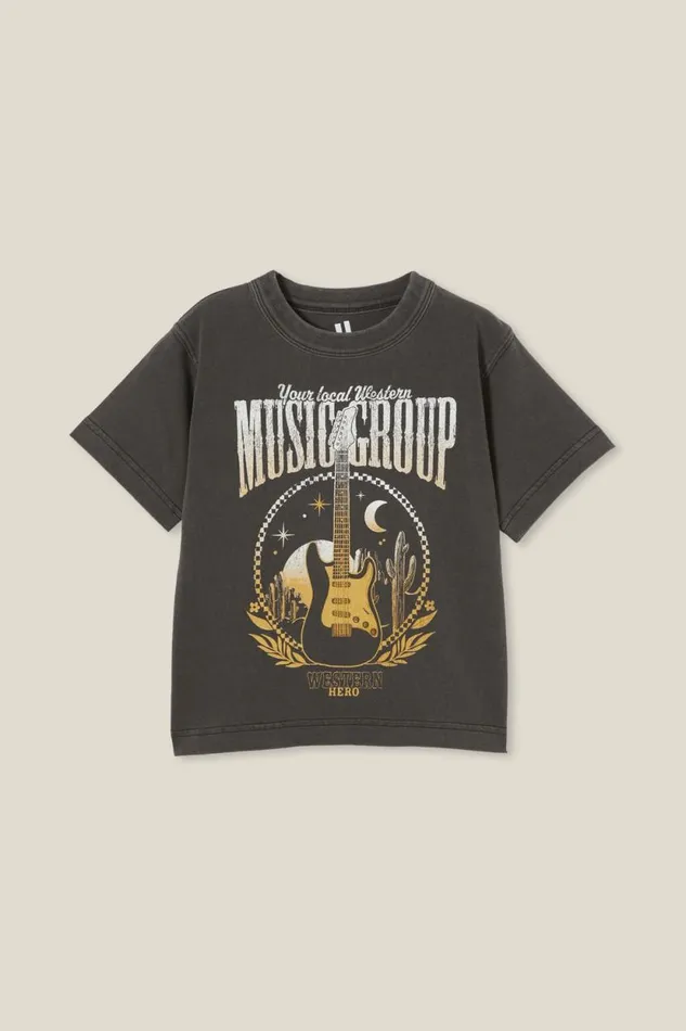 Jonny Short Sleeve Print Tee Phantommusic Group Boys Cotton On Tops and TShirts Jonny Short Sleeve Print Tee Phantommusic Group Boys Cotton On Tops and TShirts