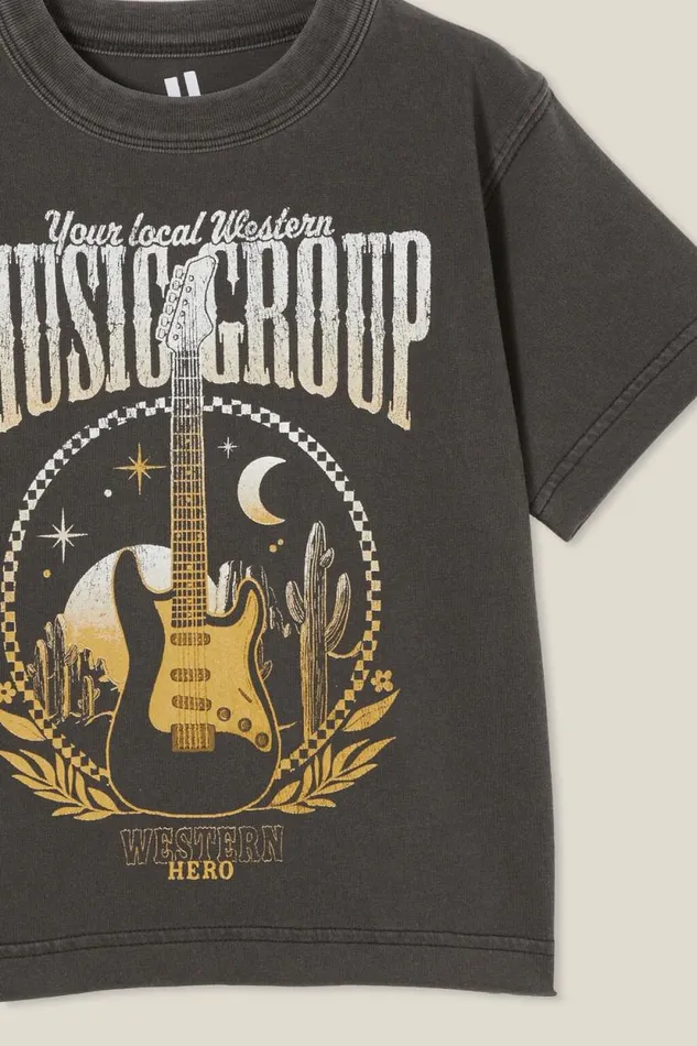 Jonny Short Sleeve Print Tee Phantommusic Group Boys Cotton On Tops and TShirts Jonny Short Sleeve Print Tee Phantommusic Group Boys Cotton On Tops and TShirts