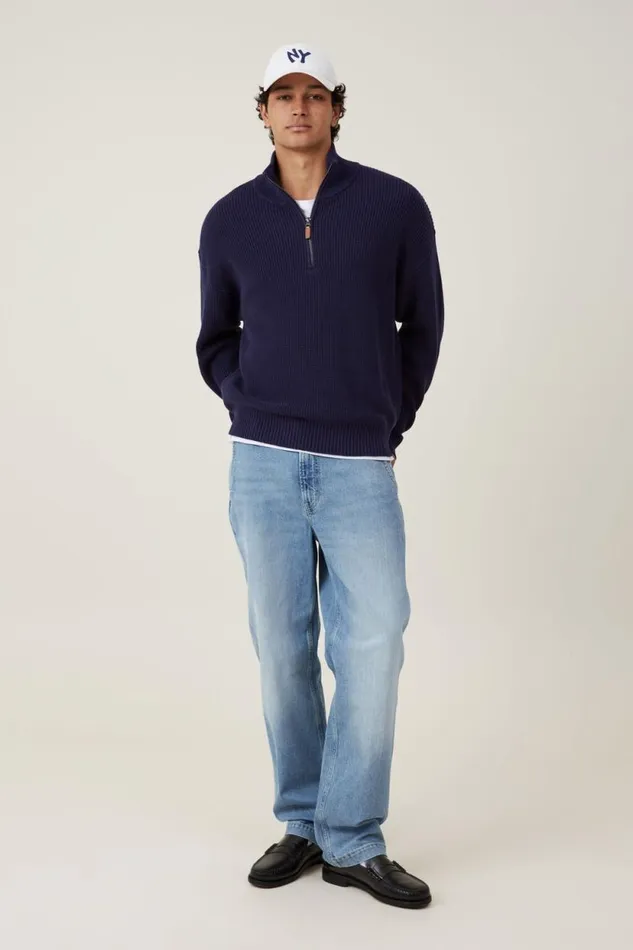 Jordan Quarter Zip Navy Men Cotton On Sweaters Jordan Quarter Zip Navy Men Cotton On Sweaters
