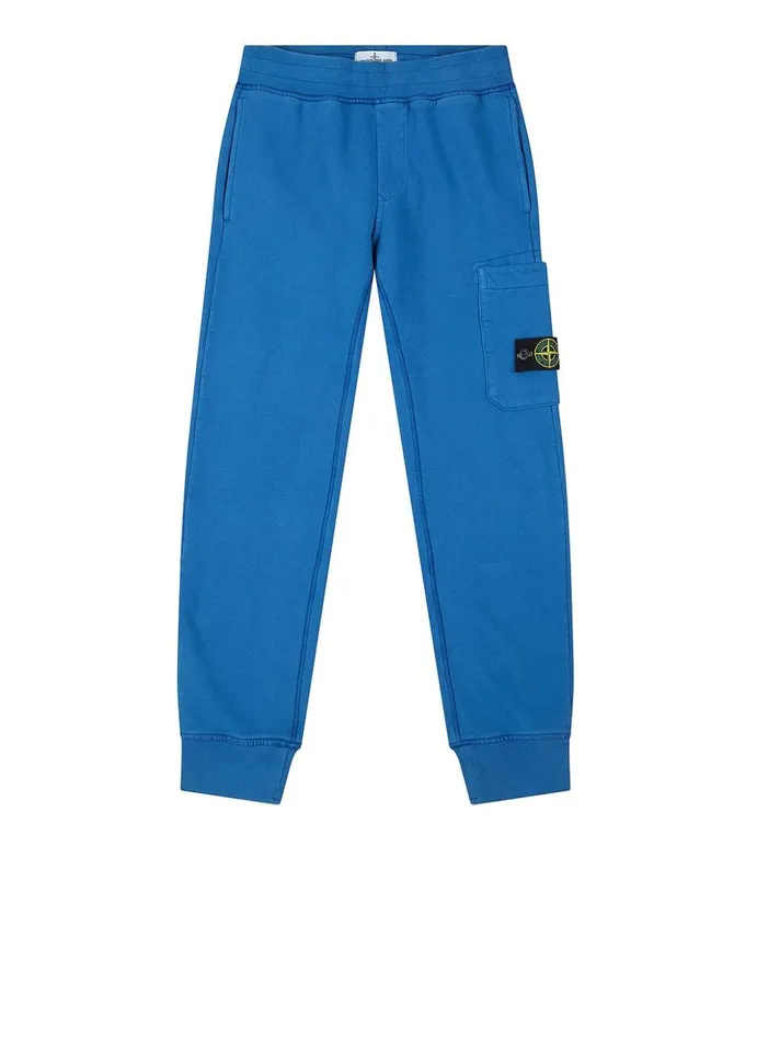 Junior 61540 Fleece Pants In Periwinkle Stone Island Trousers