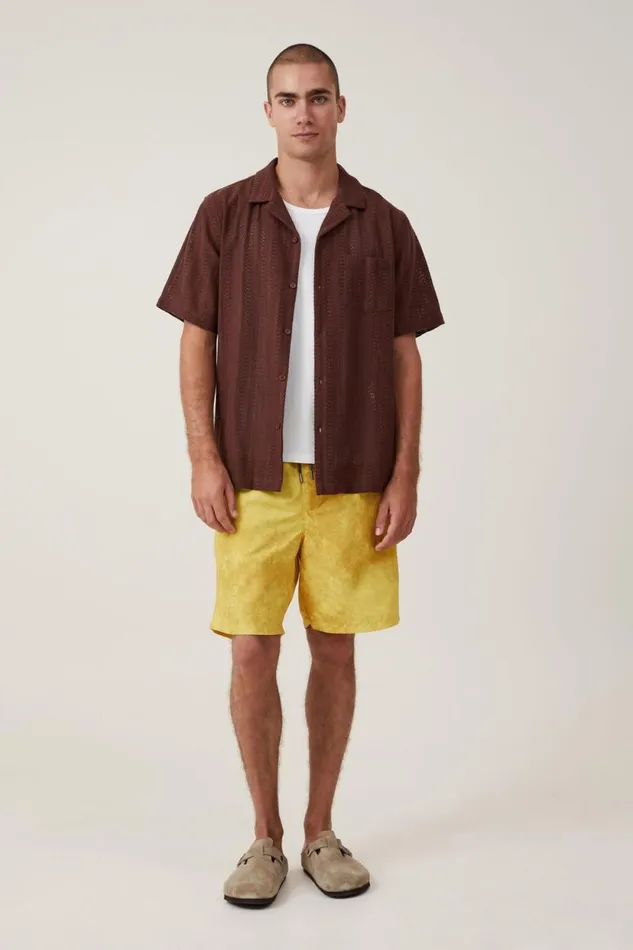 Kahuna Short Lemon Space Dye Men Cotton On Shorts