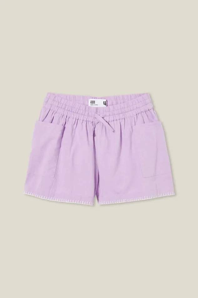 Kai Short Lilac Dropwhite Girls Cotton On Shorts Skirts and Playsuits