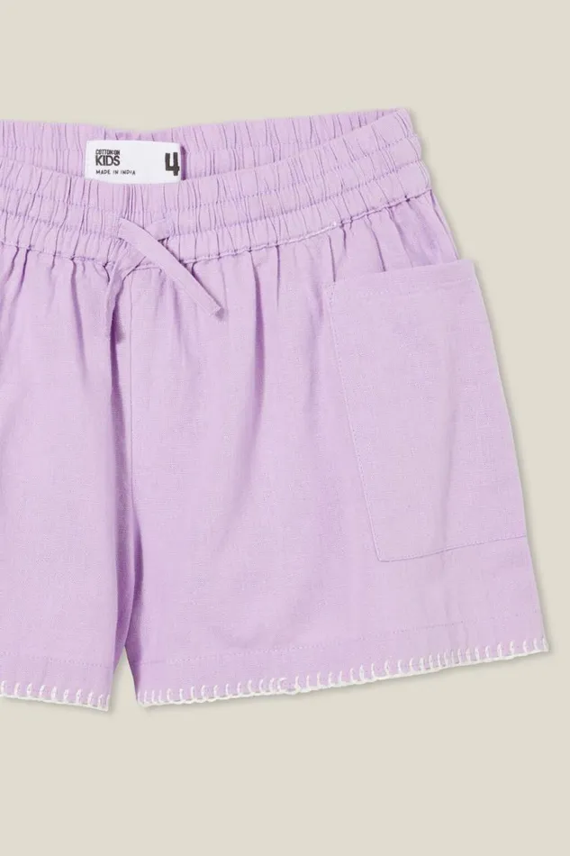 Kai Short Lilac Dropwhite Girls Cotton On Shorts Skirts and Playsuits Kai Short Lilac Dropwhite Girls Cotton On Shorts Skirts and Playsuits