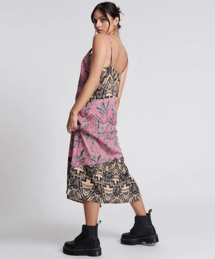 KALEIDOSCOPE LONG SLIP DRESS Women One Teaspoon Midi and Maxi Dresses KALEIDOSCOPE LONG SLIP DRESS Women One Teaspoon Midi and Maxi Dresses