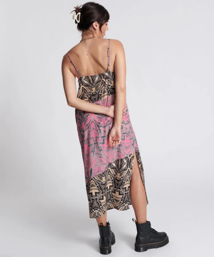 KALEIDOSCOPE LONG SLIP DRESS Women One Teaspoon Midi and Maxi Dresses KALEIDOSCOPE LONG SLIP DRESS Women One Teaspoon Midi and Maxi Dresses