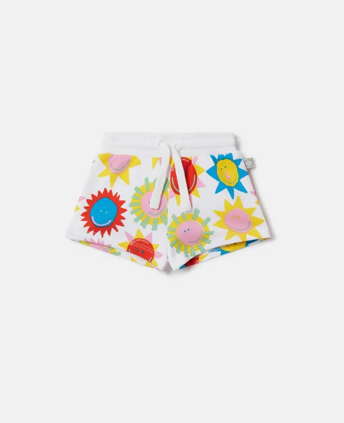 Kids Baby Girls Stella McCartney Sunshine Print Shorts White Multicolour