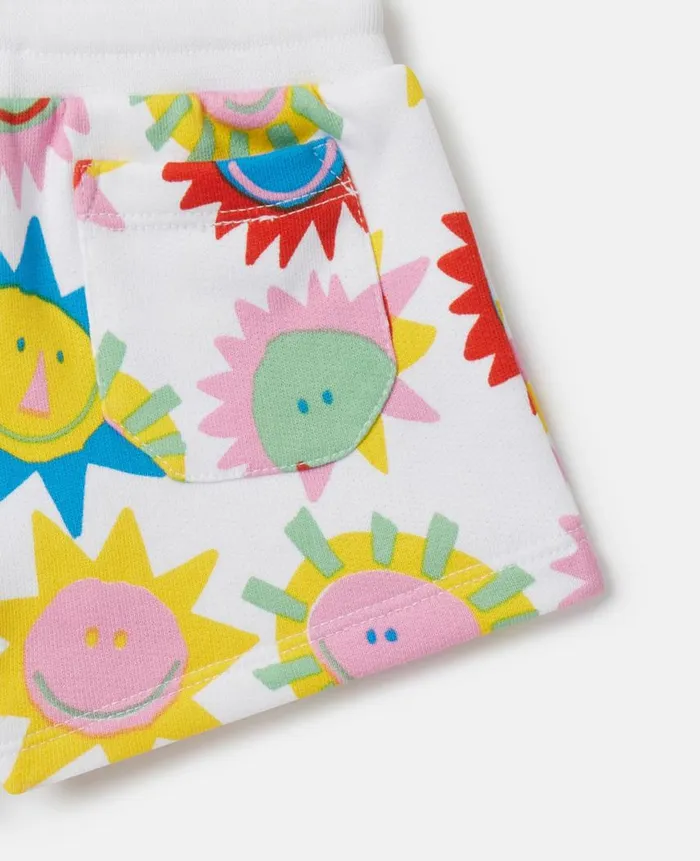 Kids Baby Girls Stella McCartney Sunshine Print Shorts White Multicolour