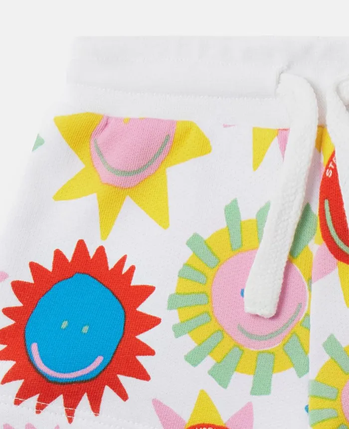 Kids Baby Girls Stella McCartney Sunshine Print Shorts White Multicolour