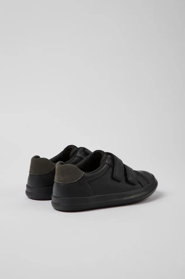 Kids Camper Sneakers Pursuit Black Leather And Nubuck Sneakers For Kids Kids Camper Sneakers Pursuit Black Leather And Nubuck Sneakers For Kids