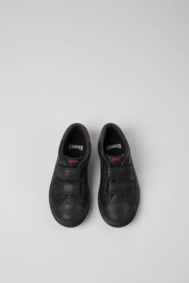 Kids Camper Sneakers Pursuit Black Leather And Nubuck Sneakers For Kids Kids Camper Sneakers Pursuit Black Leather And Nubuck Sneakers For Kids