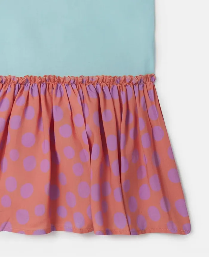 Kids Dresses and Jumpsuits Stella McCartney Flower Graphic Racerback Dress Light Blue