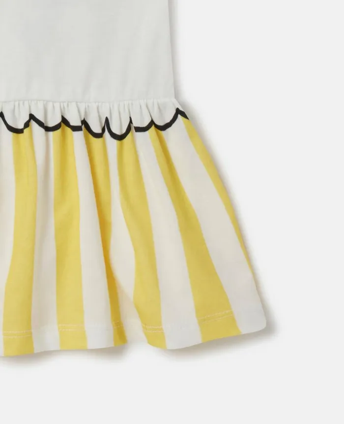Kids Dresses and Jumpsuits Stella McCartney Lemonade Stand TShirt Dress Ivory