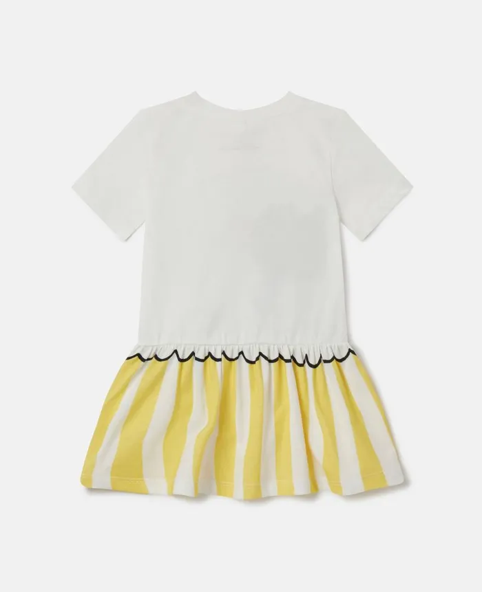 Kids Dresses and Jumpsuits Stella McCartney Lemonade Stand TShirt Dress Ivory