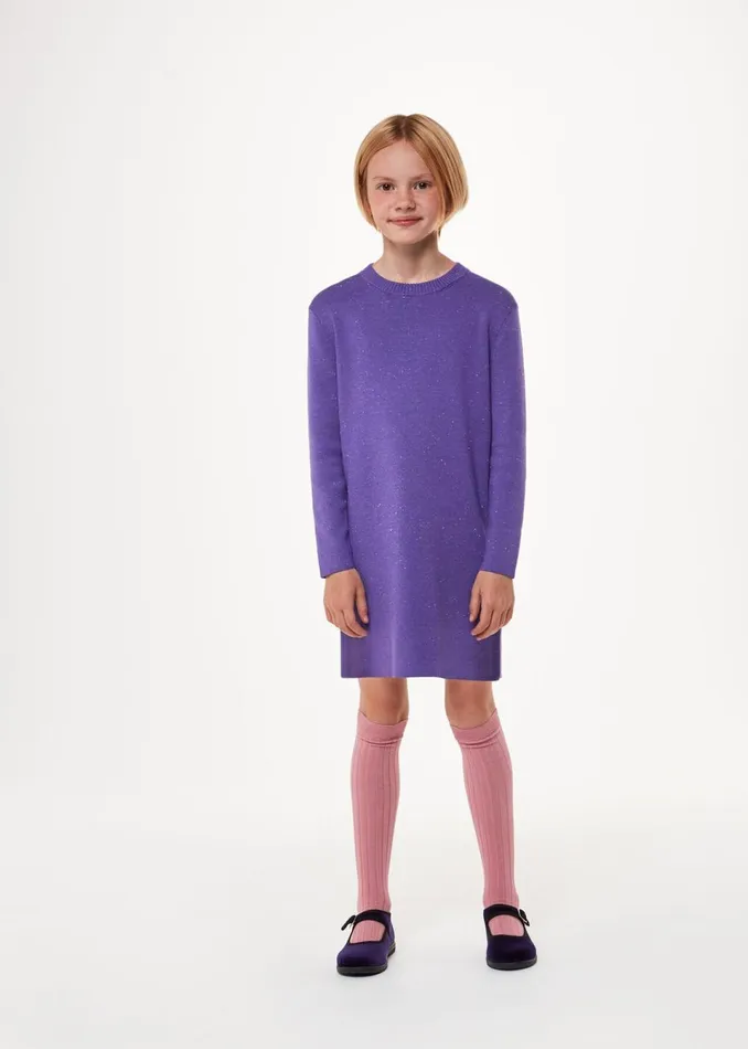 Kids Dresses and Jumpsuits Whistles Lilac Annie Sparkle Knit Dress