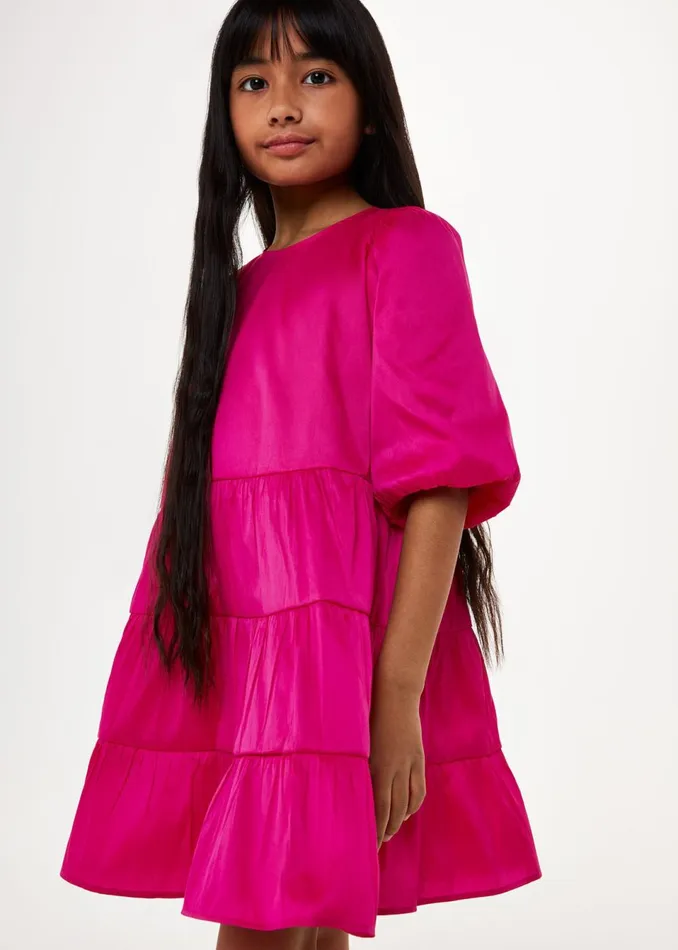 Kids Dresses and Jumpsuits Whistles Pink Bella Tiered Dress