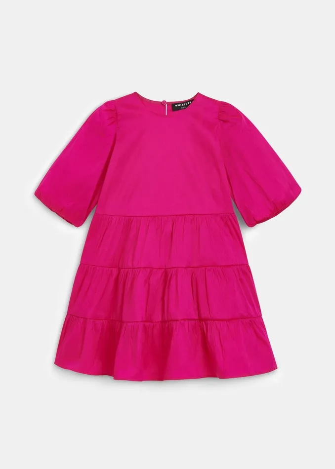 Kids Dresses and Jumpsuits Whistles Pink Bella Tiered Dress