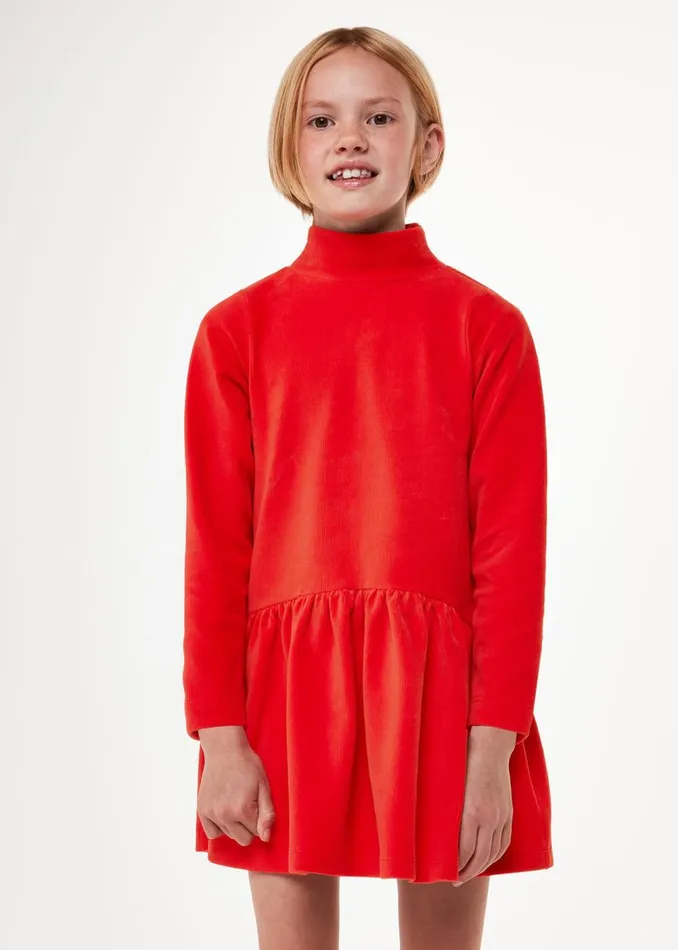 Kids Dresses and Jumpsuits Whistles Red Corduroy Jersey Dress