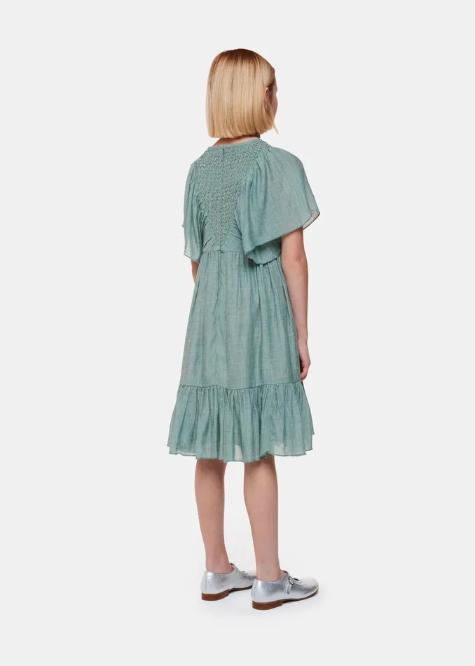 Kids Dresses and Jumpsuits Whistles Sage Green Willa Smocked Dress