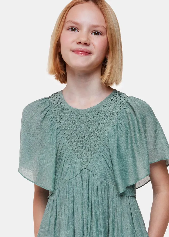 Kids Dresses and Jumpsuits Whistles Sage Green Willa Smocked Dress
